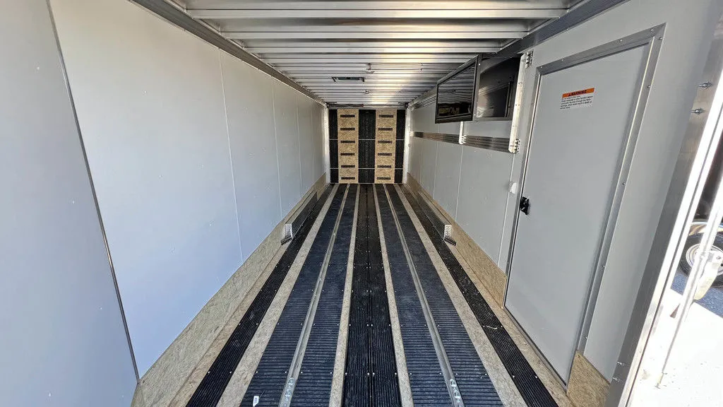 2024 Sno Pro 7.5×22 Aluminum 4-Place Drive In/Out w/Extra Height, Mats & Guides, Canopy