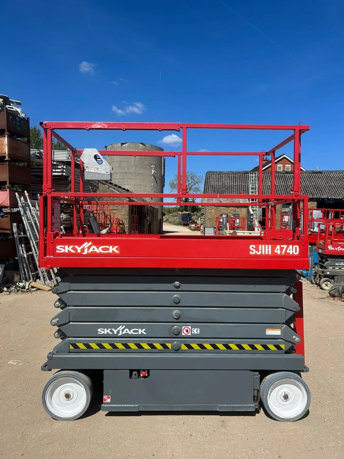 14m Skyjack SJ4740 Electric Scissor Lift Access Platform MEWP (Genie, JLG, JCB) - front view