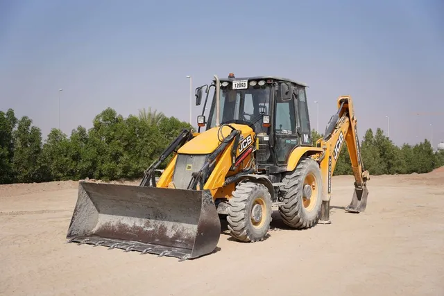 JCB Backhoe - front view