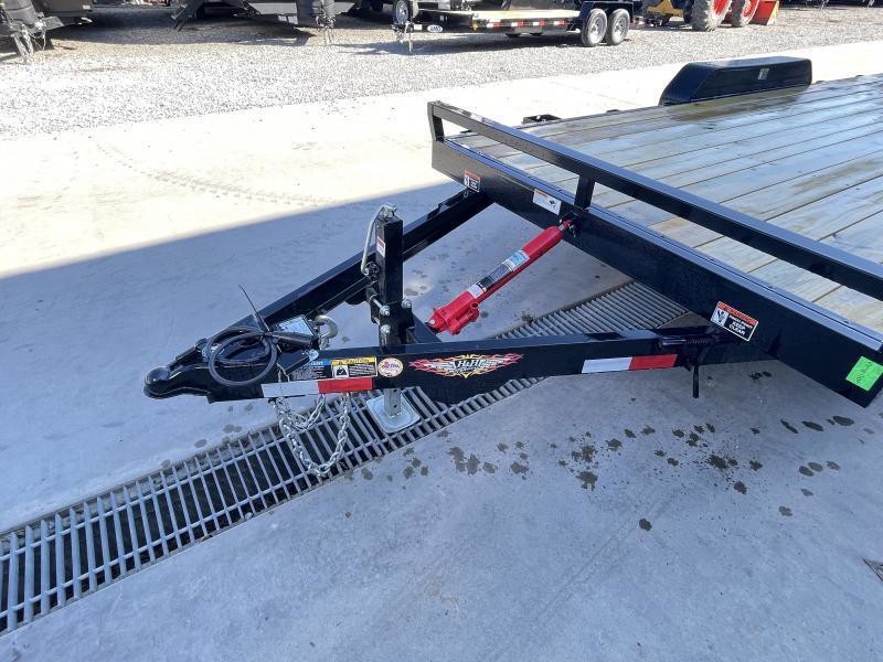 2025 H&H 7x20 Manual Tilt Car Hauler Trailer 9990# GVW - front view 2
