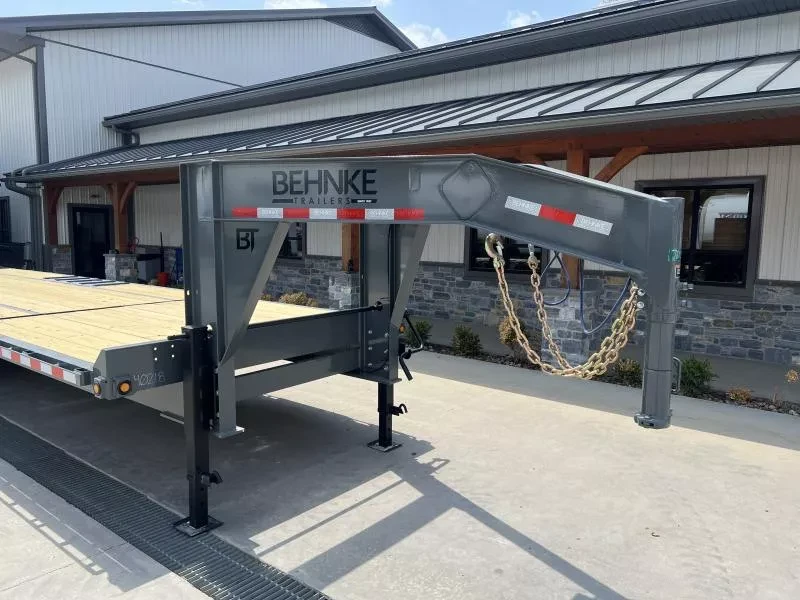 2025 Behnke Gravity Tilt Deckover Trailer - 102in x 28ft, 24,000 GVWR, Torsion Axles - wheel and axle detail