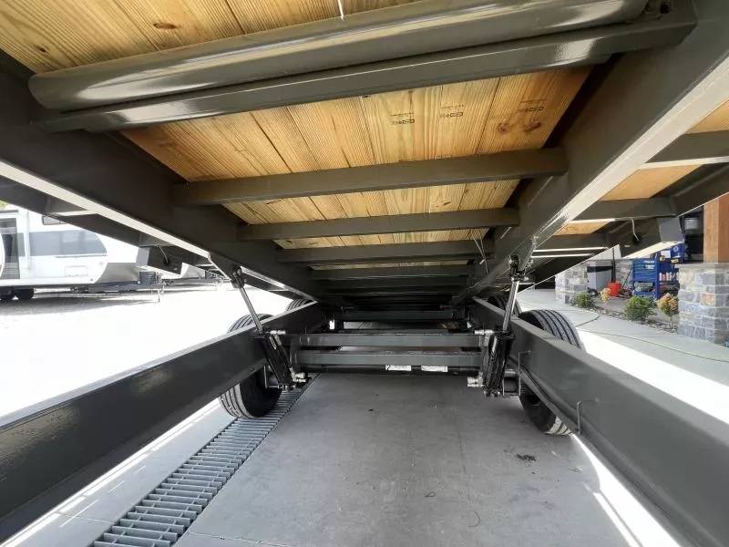 2025 Behnke Gravity Tilt Deckover Trailer - 102in x 28ft, 24,000 GVWR, Torsion Axles - frame and coupler detail