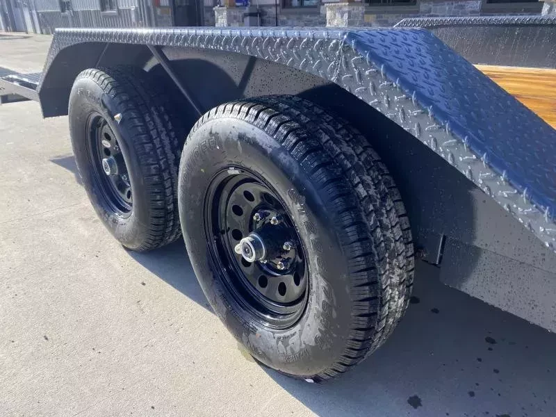 2026 Lamar Trailers 102x22 9990# GVW Car Trailer - front view 2