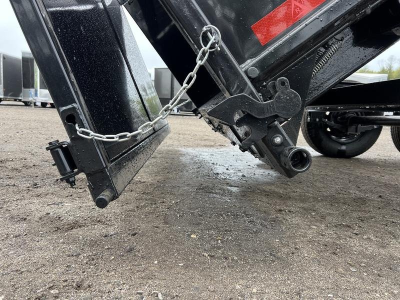 2024 RawMaxx Trailers 7X16 14K Powder Coated Dump w/ Tarp Kit