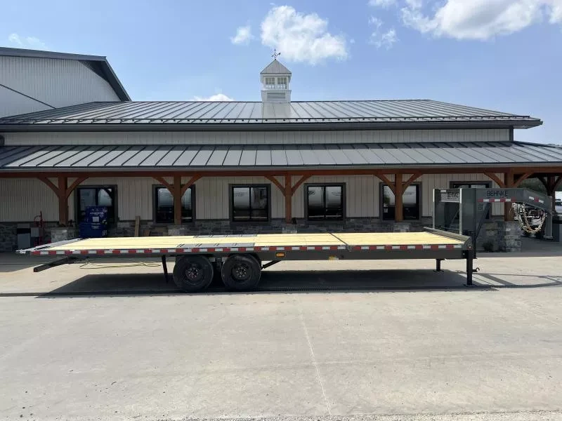 2025 Behnke Gravity Tilt Deckover Trailer - 102in x 28ft, 24,000 GVWR, Torsion Axles - side view 2