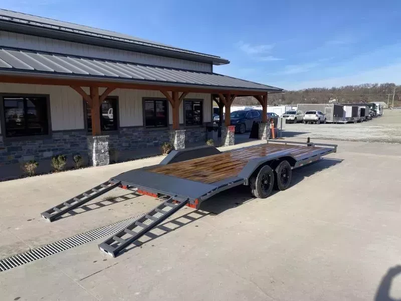 2026 Lamar Trailers 102x22 9990# GVW Car Trailer - undercarriage detail 2