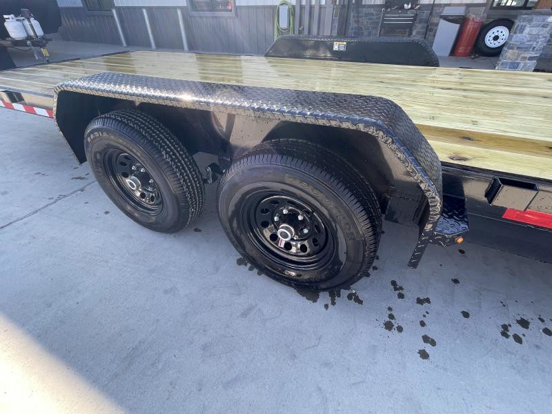 2025 H&H 7x20 Manual Tilt Car Hauler Trailer 9990# GVW - control and cab detail 2