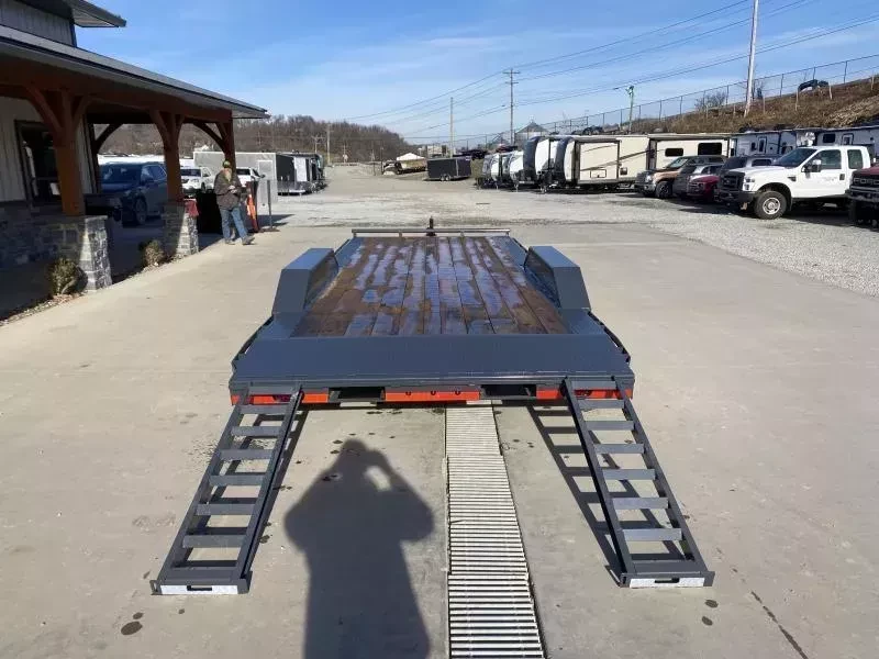 2026 Lamar Trailers 102x22 9990# GVW Car Trailer - wheel and axle detail 2