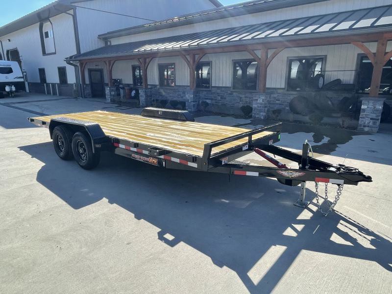 2025 H&H 7x20 Manual Tilt Car Hauler Trailer 9990# GVW - wheel and axle detail 2