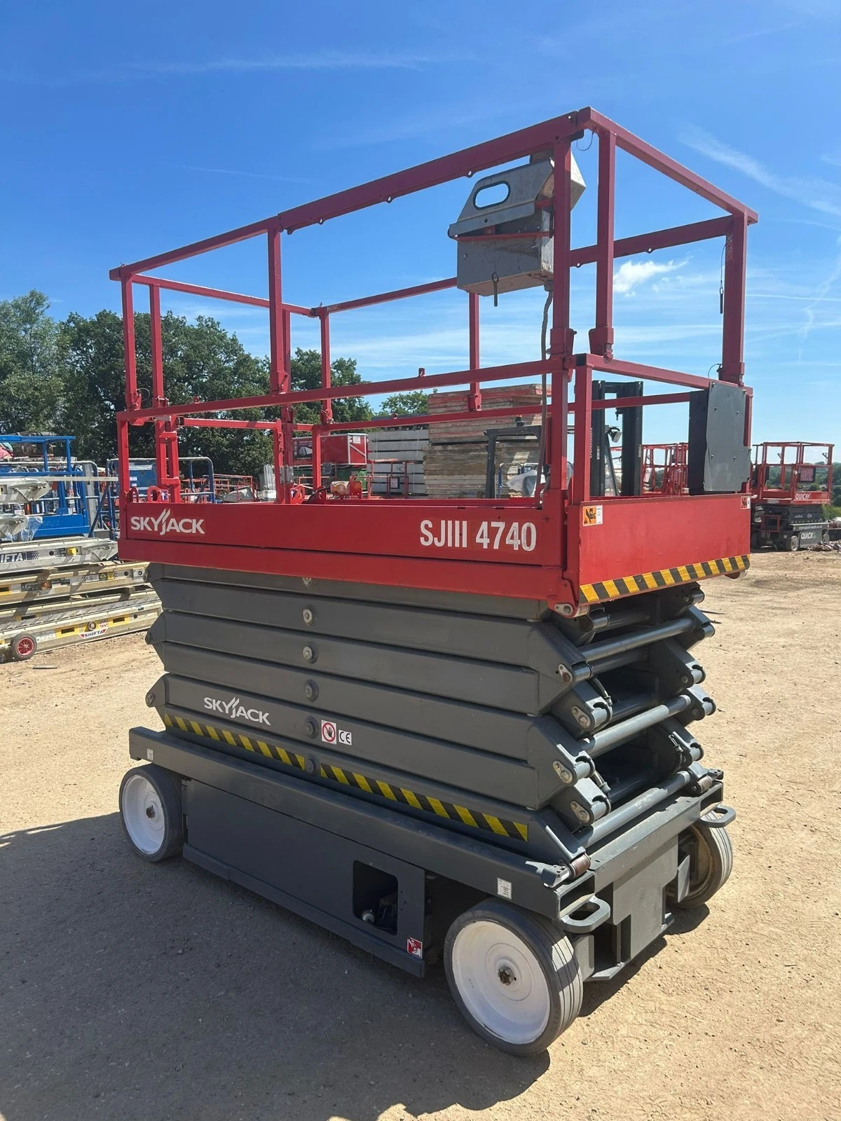 14m Skyjack SJ4740 Electric Scissor Lift Access Platform MEWP (Genie, JLG, JCB) - rear view