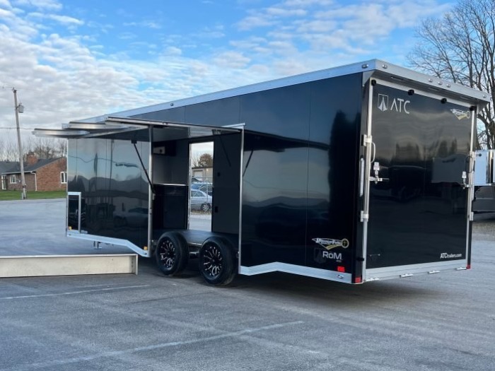 Enclosed ATC Car Trailer 2026 24ft. Aluminum ROM 400 w/Large Escape Door & Aluminum Wheels 5948