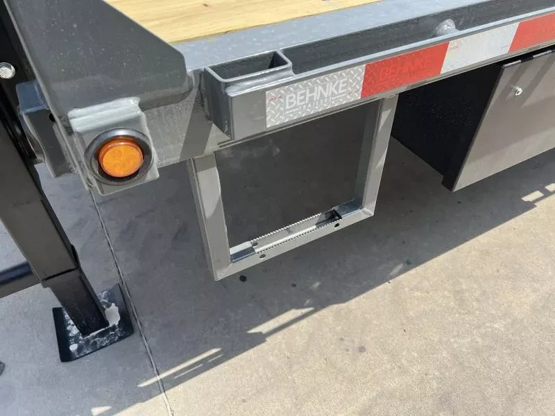 2025 Behnke Gravity Tilt Deckover Trailer - 102in x 28ft, 24,000 GVWR, Torsion Axles - wheel and axle detail 2