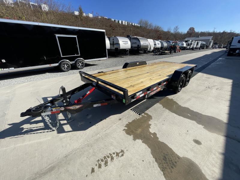 2025 H&H 7x20 Manual Tilt Car Hauler Trailer 9990# GVW - front view 3