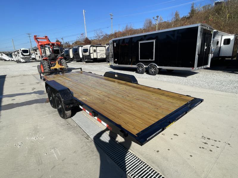 2025 H&H 7x20 Manual Tilt Car Hauler Trailer 9990# GVW - side view 3