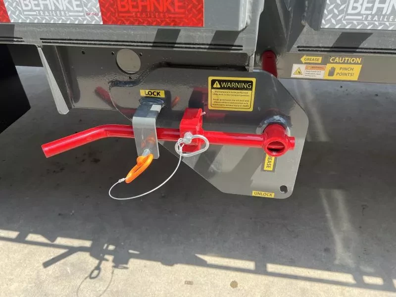 2025 Behnke Gravity Tilt Deckover Trailer - 102in x 28ft, 24,000 GVWR, Torsion Axles - frame and coupler detail 2