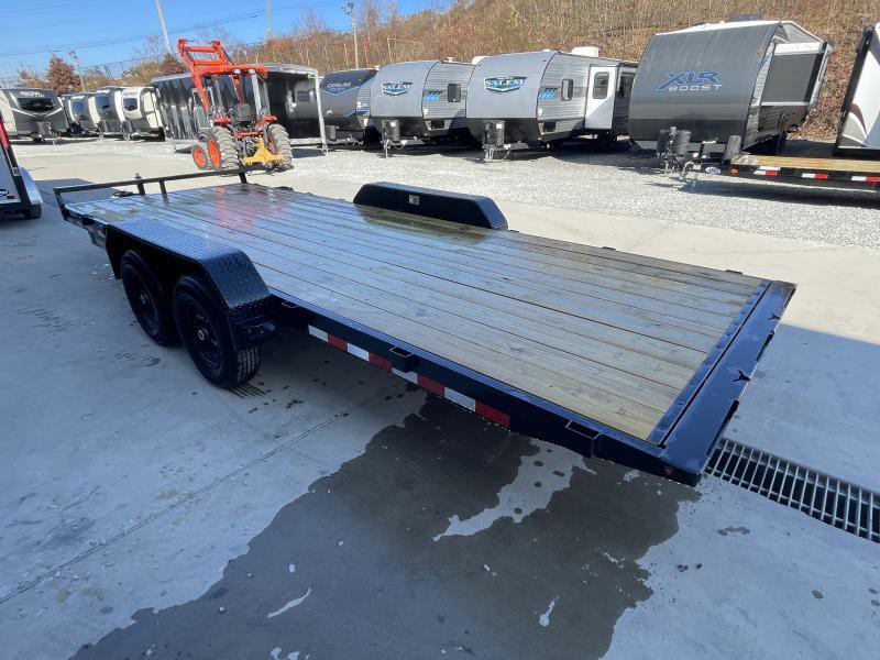 2025 H&H 7x20 Manual Tilt Car Hauler Trailer 9990# GVW - wheel and axle detail 3