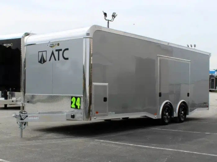 Enclosed ATC Car Trailer 2026 24ft. Aluminum ROM 400 w/Large Escape Door & Aluminum Wheels 5752