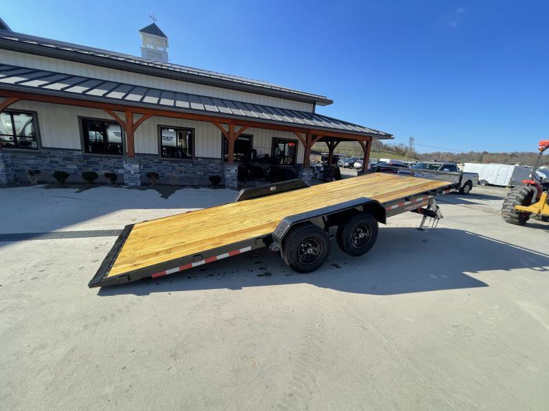 2025 H&H 7x20 Manual Tilt Car Hauler Trailer 9990# GVW - front view 4