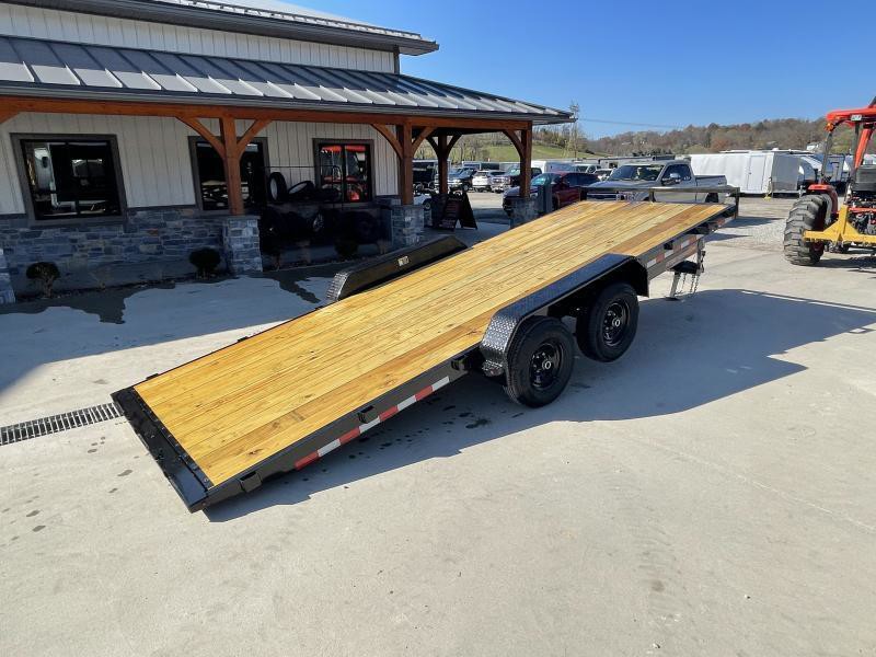 2025 H&H 7x20 Manual Tilt Car Hauler Trailer 9990# GVW - side view 4