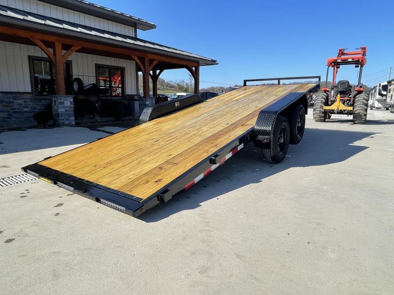 2025 H&H 7x20 Manual Tilt Car Hauler Trailer 9990# GVW - rear view 4