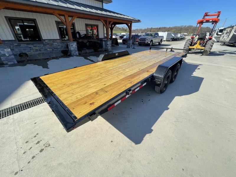 2025 H&H 7x20 Manual Tilt Car Hauler Trailer 9990# GVW - three-quarter view 4
