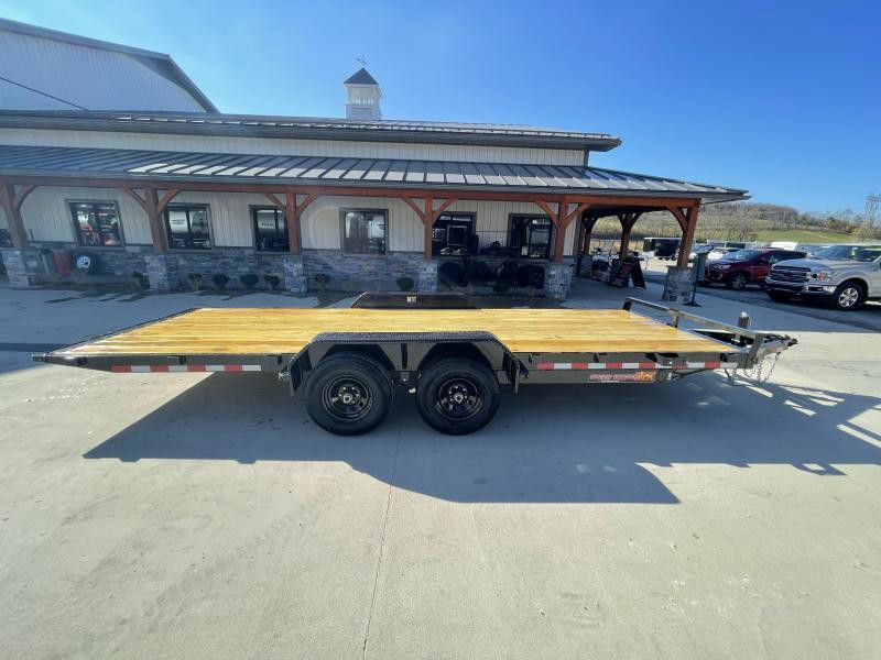 2025 H&H 7x20 Manual Tilt Car Hauler Trailer 9990# GVW - close-up detail 4