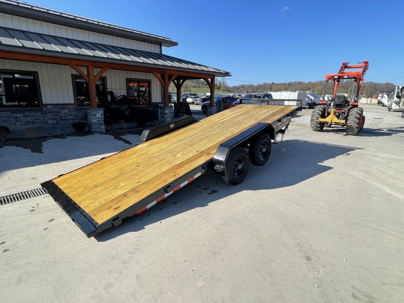2025 H&H 7x20 Manual Tilt Car Hauler Trailer 9990# GVW - control and cab detail 4