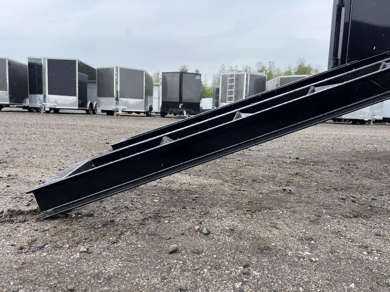 2024 RawMaxx Trailers 7X16 14K Powder Coated Dump w/ Tarp Kit