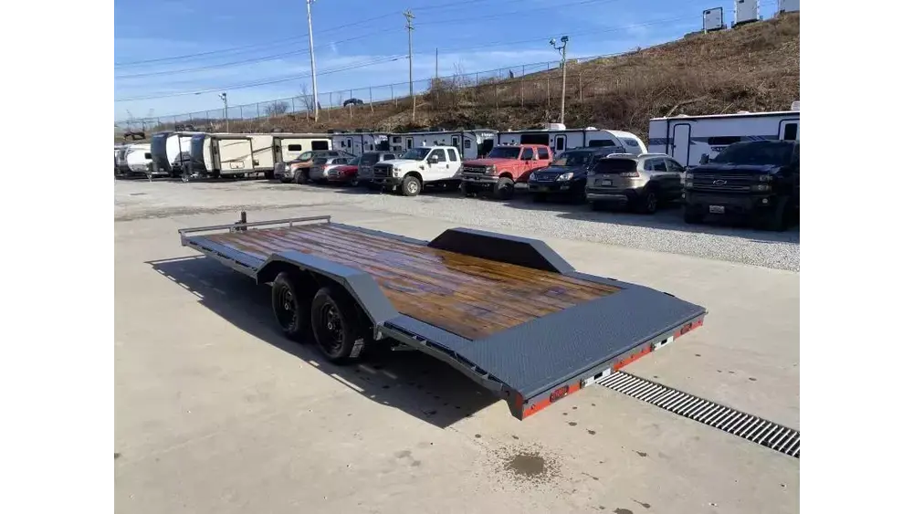 2026 Lamar Trailers 102x22 9990# GVW Car Trailer - three-quarter view