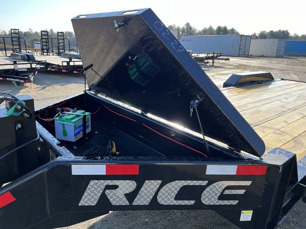 2024 Rice Trailers 7X18 Promax Industrial 21K Equipment w/Hydraulic Jack & Full Width Ramps