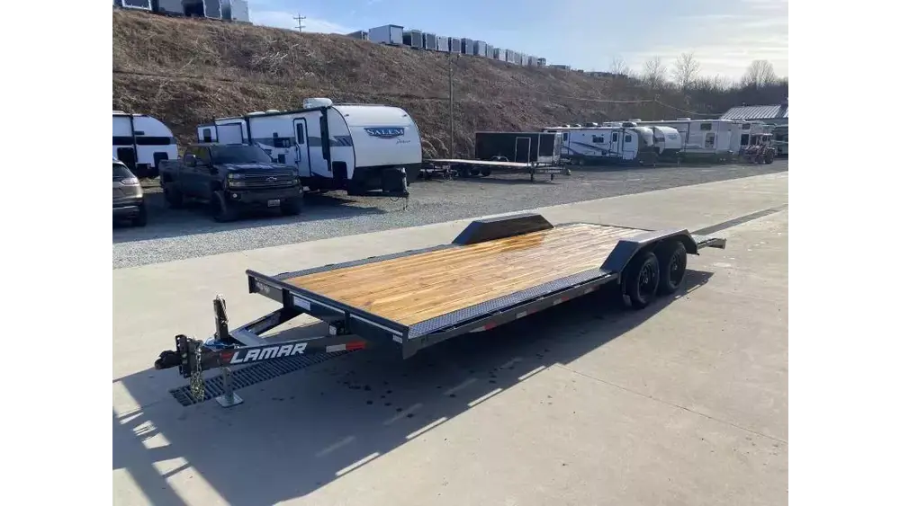 2026 Lamar Trailers 102x22 9990# GVW Car Trailer - interior view