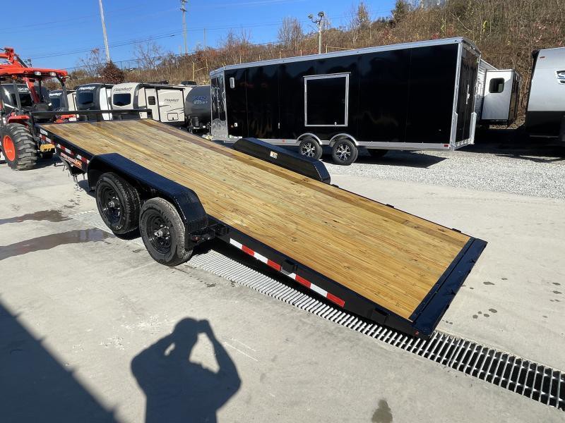 2025 H&H 7x20 Manual Tilt Car Hauler Trailer 9990# GVW - control and cab detail