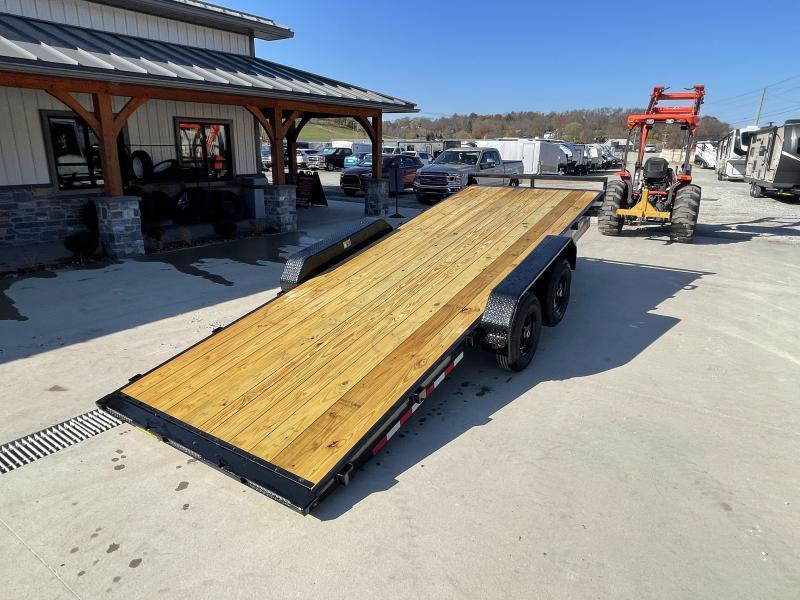 2025 H&H 7x20 Manual Tilt Car Hauler Trailer 9990# GVW - side view
