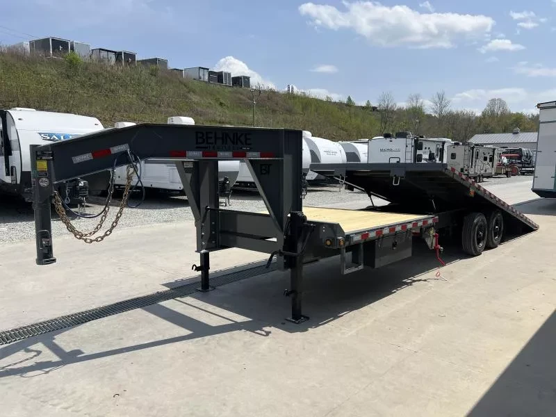 2025 Behnke Gravity Tilt Deckover Trailer - 102in x 28ft, 24,000 GVWR, Torsion Axles - undercarriage detail