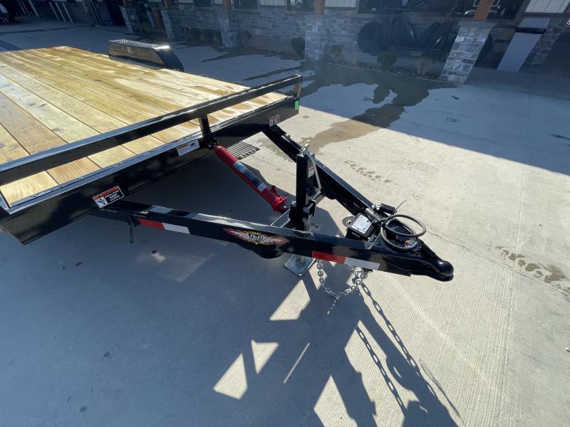2025 H&H 7x20 Manual Tilt Car Hauler Trailer 9990# GVW - wheel and axle detail
