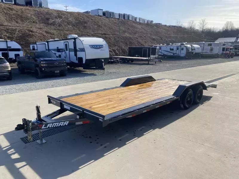 2026 Lamar Trailers 102x22 9990# GVW Car Trailer - control and cab detail