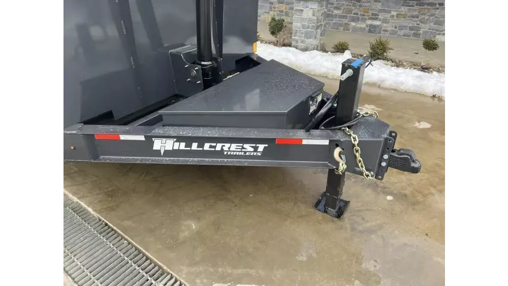 2026 Hillcrest Dump Trailer - 7x16 High Side, 17,600 GVWR, Telescopic Hoist, Oil Bath Hubs - front view 2