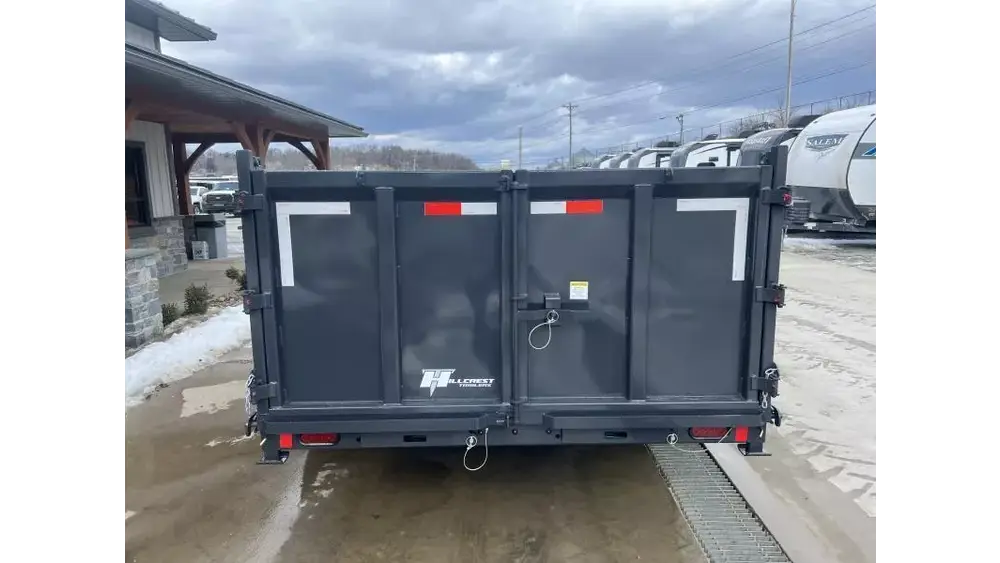 2026 Hillcrest Trailers 7x16 High Side Dump Trailer 17600# GVW - control and cab detail 2