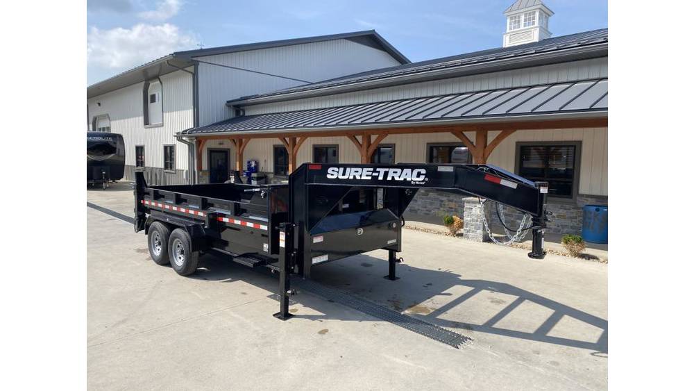 2026 Sure-Trac 7x14 HD Dump Trailer 15400# GVW - rear view 2