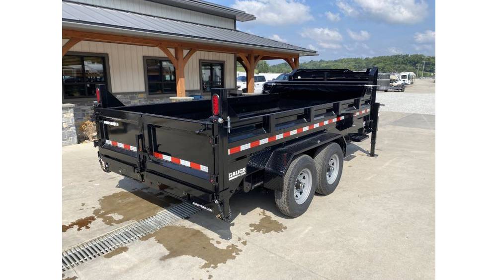 2026 Sure-Trac Gooseneck Dump Trailer - 7x14, 15,400 GVWR, Telescopic Hoist, Pro Series - interior view 2