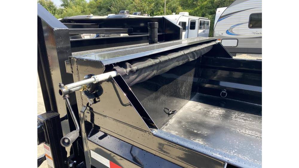 2026 Sure-Trac 7x14 HD Dump Trailer 15400# GVW - frame and coupler detail 2
