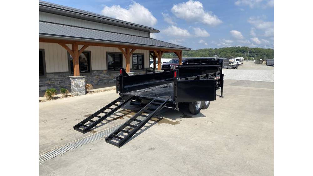 2026 Sure-Trac Gooseneck Dump Trailer - 7x14, 15,400 GVWR, Telescopic Hoist, Pro Series - side view 3