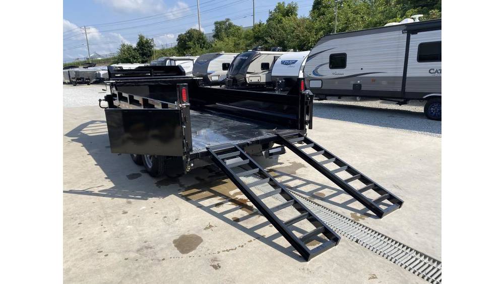2026 Sure-Trac 7x14 HD Dump Trailer 15400# GVW - rear view 3