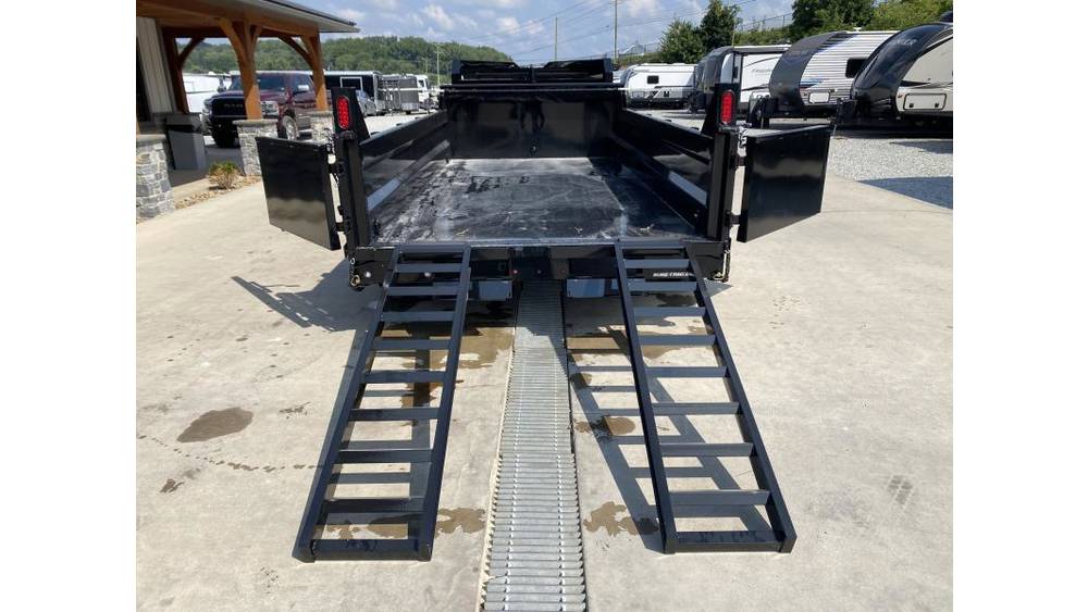 2026 Sure-Trac 7x14 HD Dump Trailer 15400# GVW - three-quarter view 3