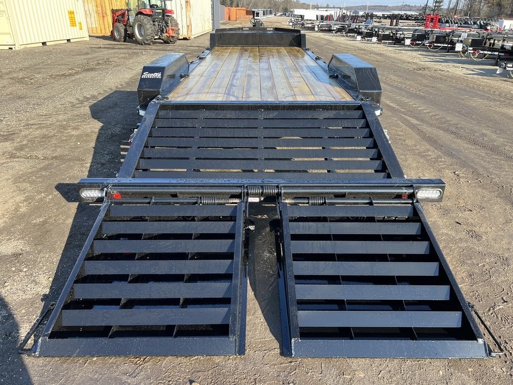 2024 Rice Trailers 7X18 Promax Industrial 21K Equipment w/Hydraulic Jack & Full Width Ramps
