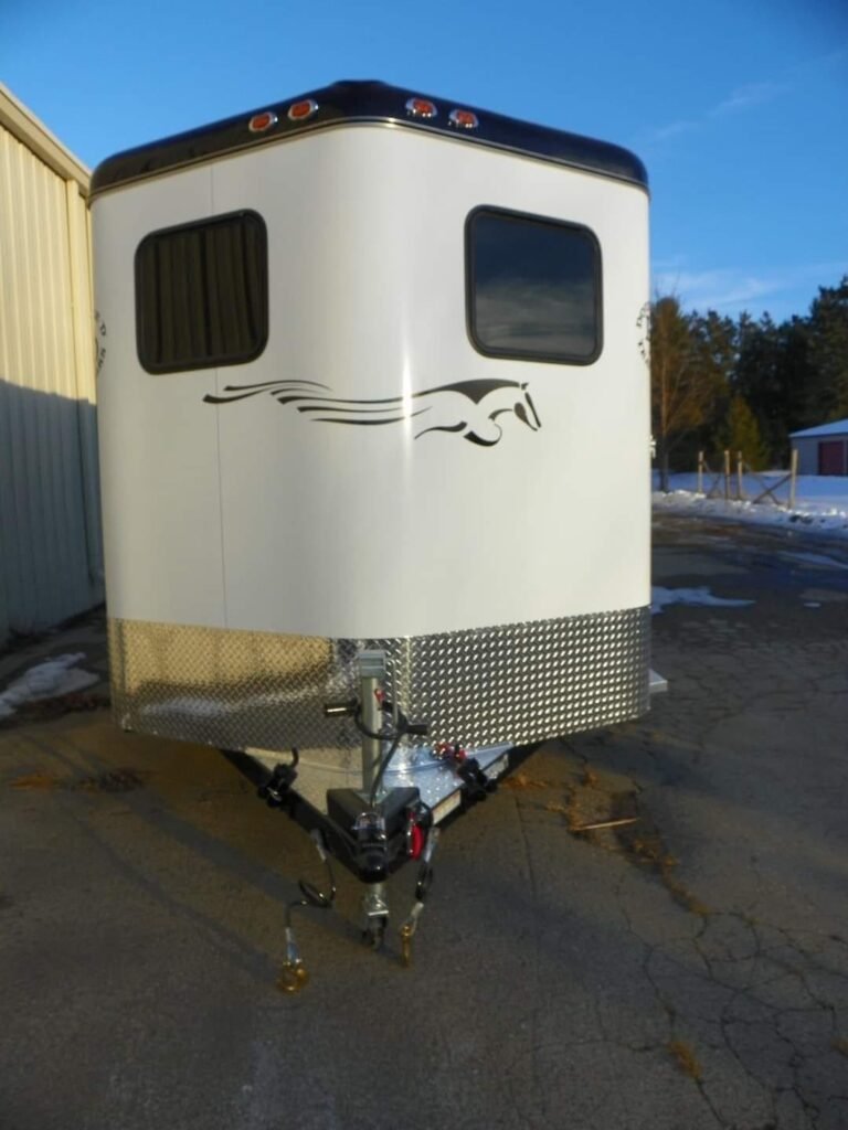 2022 Double D Reverse Slant 2 Horse Bumper Pull