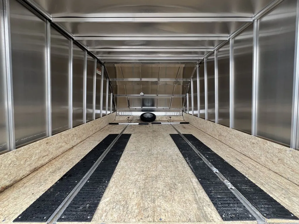 High Country Trailers 101×12 Aluminum 2-Place Hybrid w/Track Mats