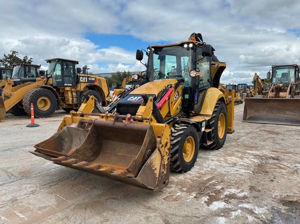 Cat Backhoe - front view