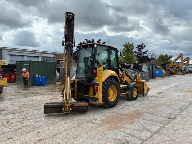 Cat Backhoe - interior view