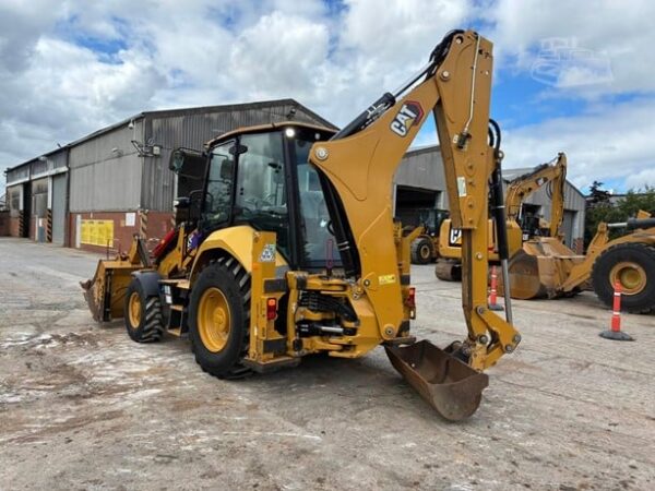 Cat Backhoe - rear view